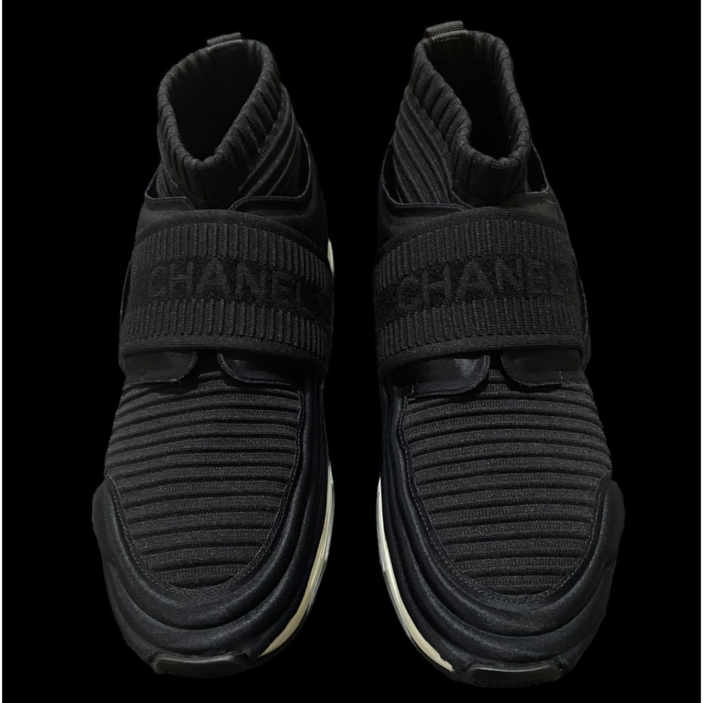 CHANEL Knit Sock Speed Sneakers